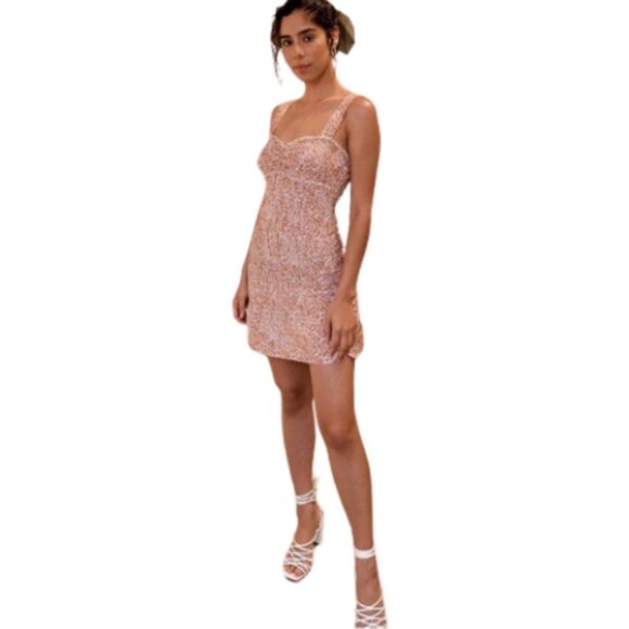 Zara Womens Floral Smocked Mini Dress Orange L Large 100% Cotton Summer Dress - Picture 3 of 10